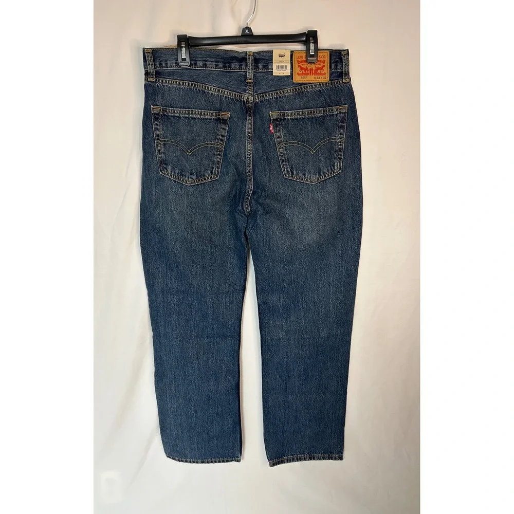 Levis 565 '97 Loose Straight Jeans Mens 33x32 Medium Wash Blue 100% Cotton NWT